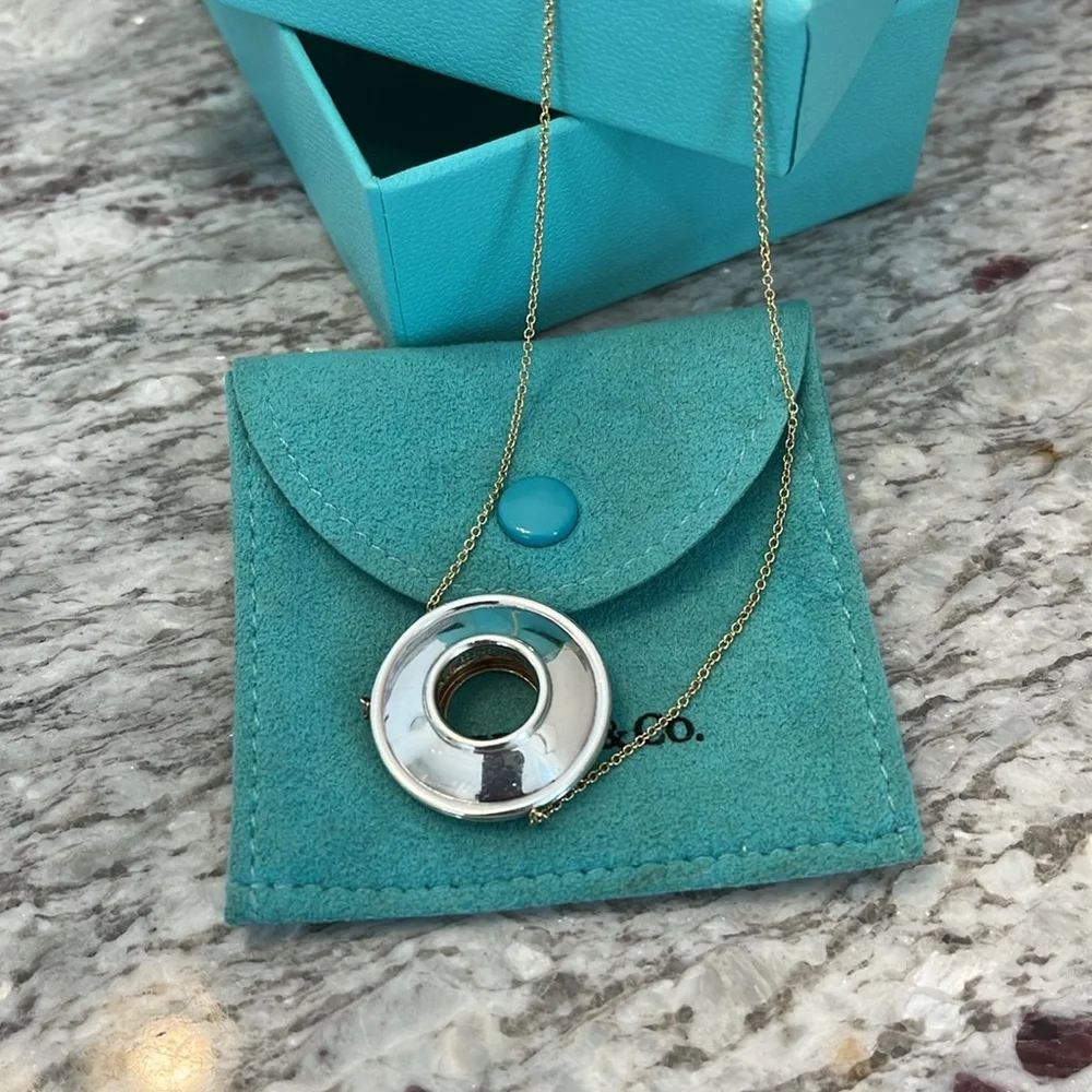 Tiffany & Co Paloma Picasso 18k & Silver Gold Magic Necklace - Picture 2 of 11